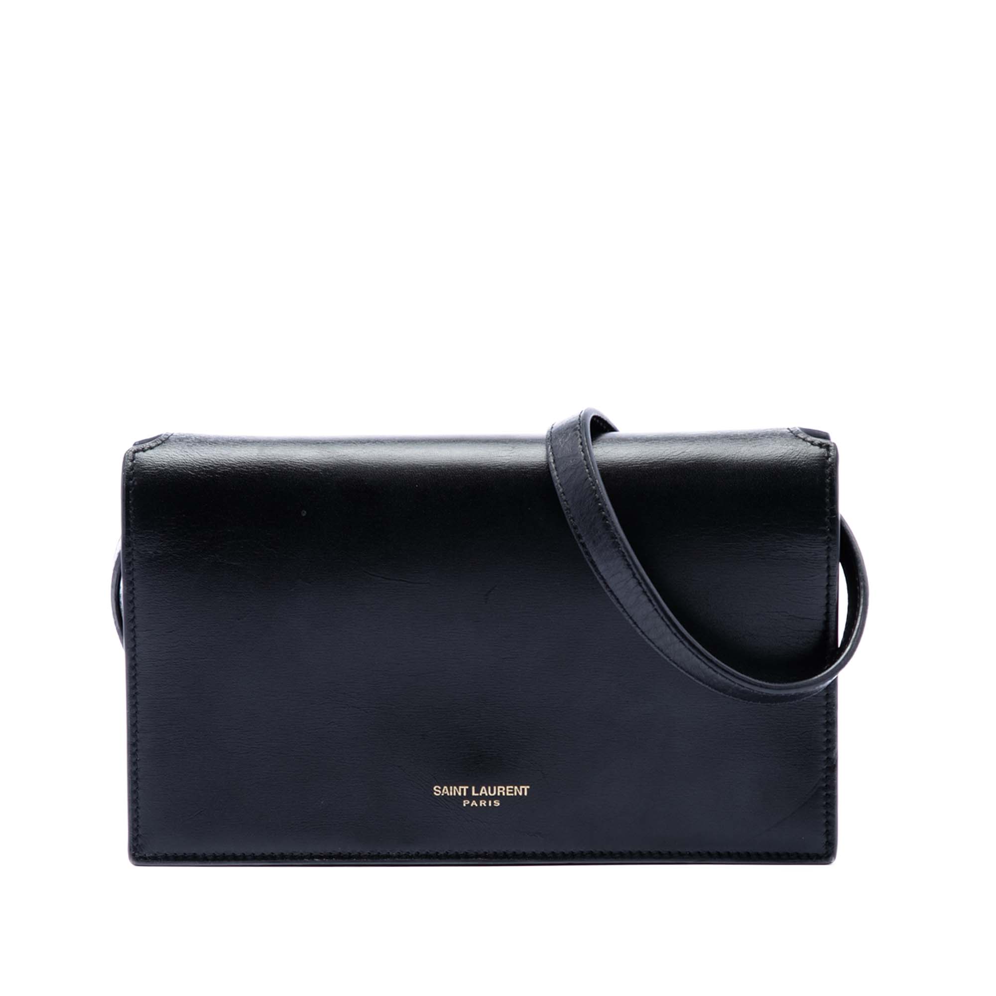 Saint Laurent Smooth Cuir de veau Sac porté croisé