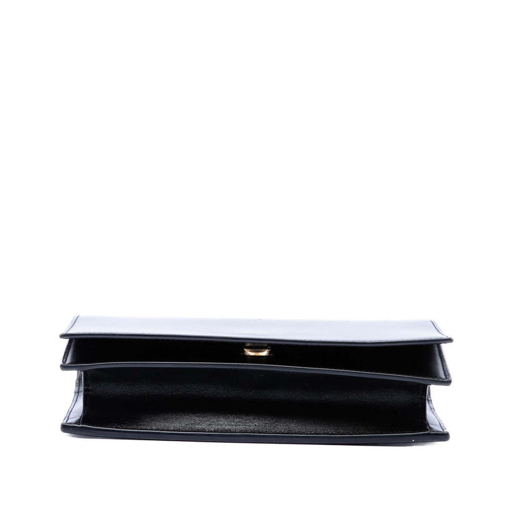 Saint Laurent Smooth Cuir de veau Sac porté croisé