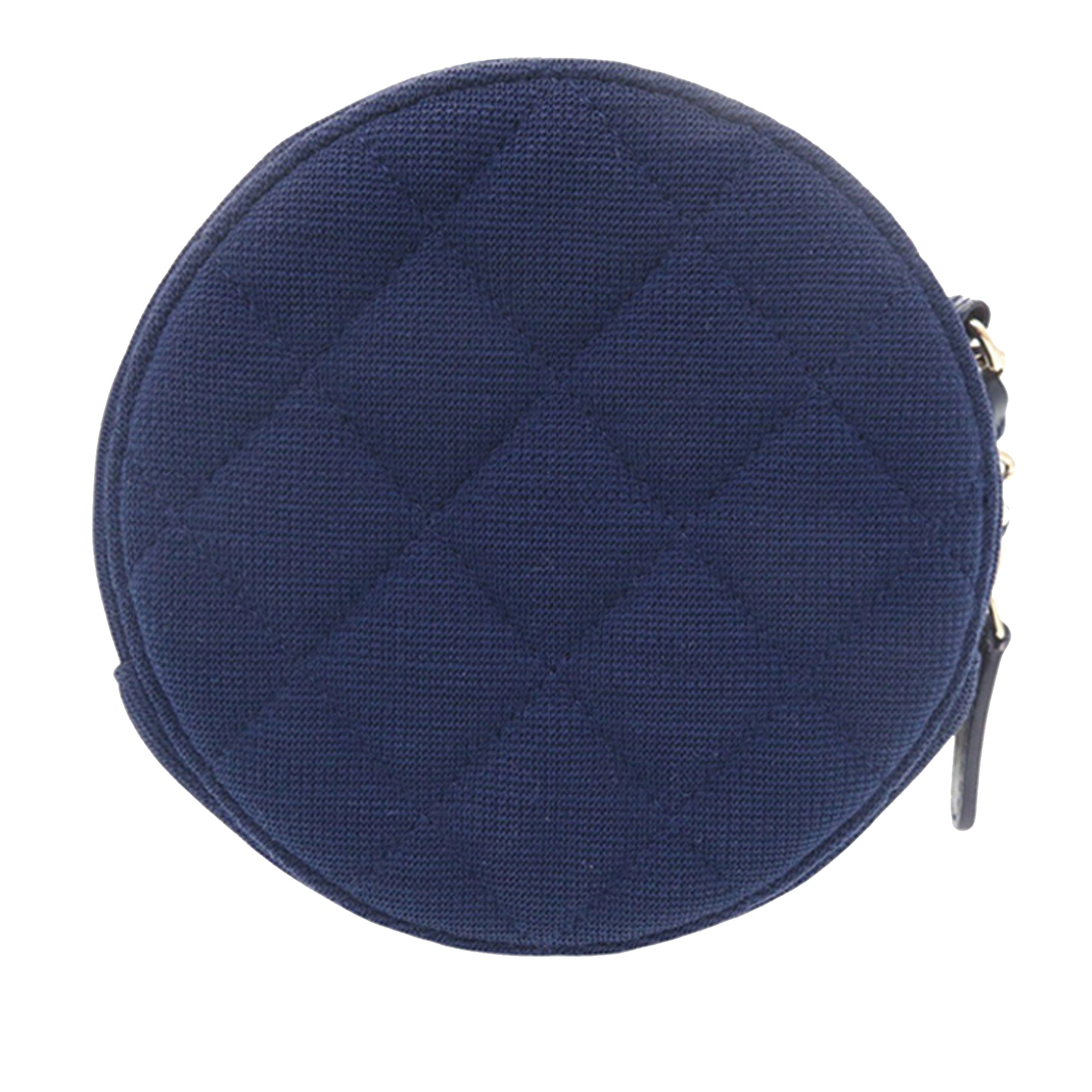Chanel CC Matelassé Jersey Rond Pochette avec chaîne