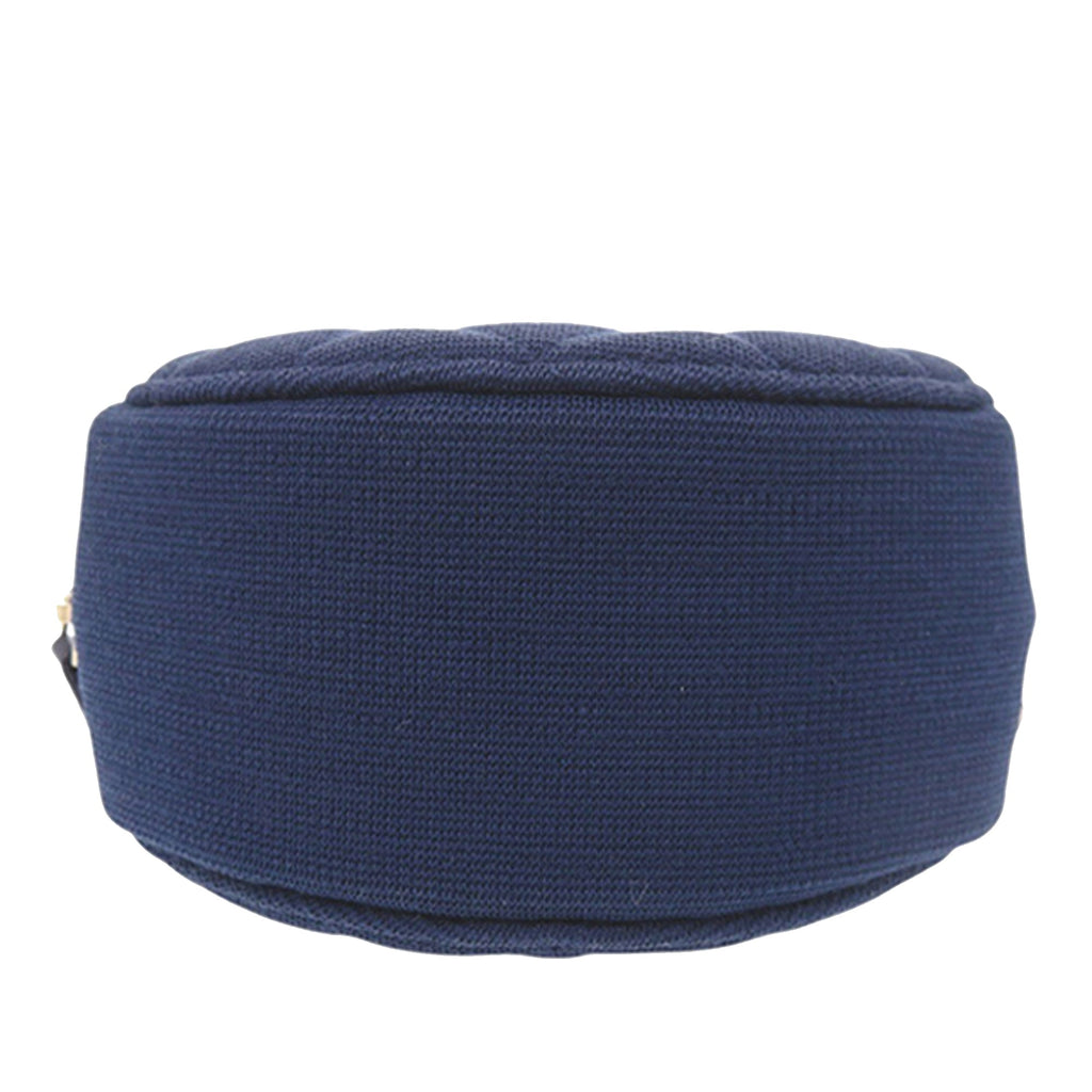 Chanel CC Matelassé Jersey Rond Pochette avec chaîne