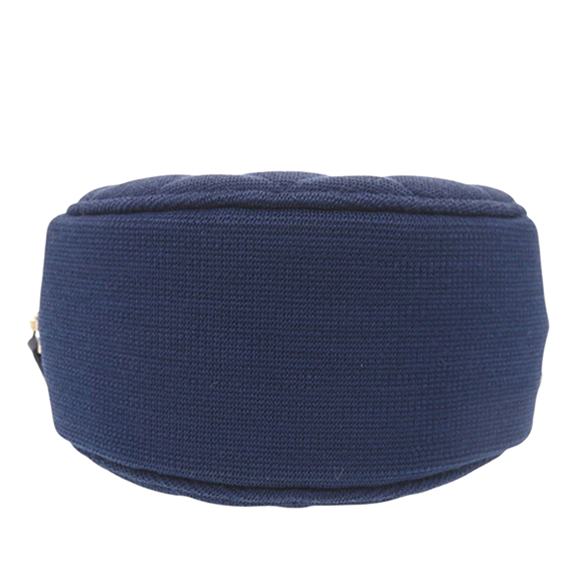 Chanel CC Matelassé Jersey Rond Pochette avec chaîne