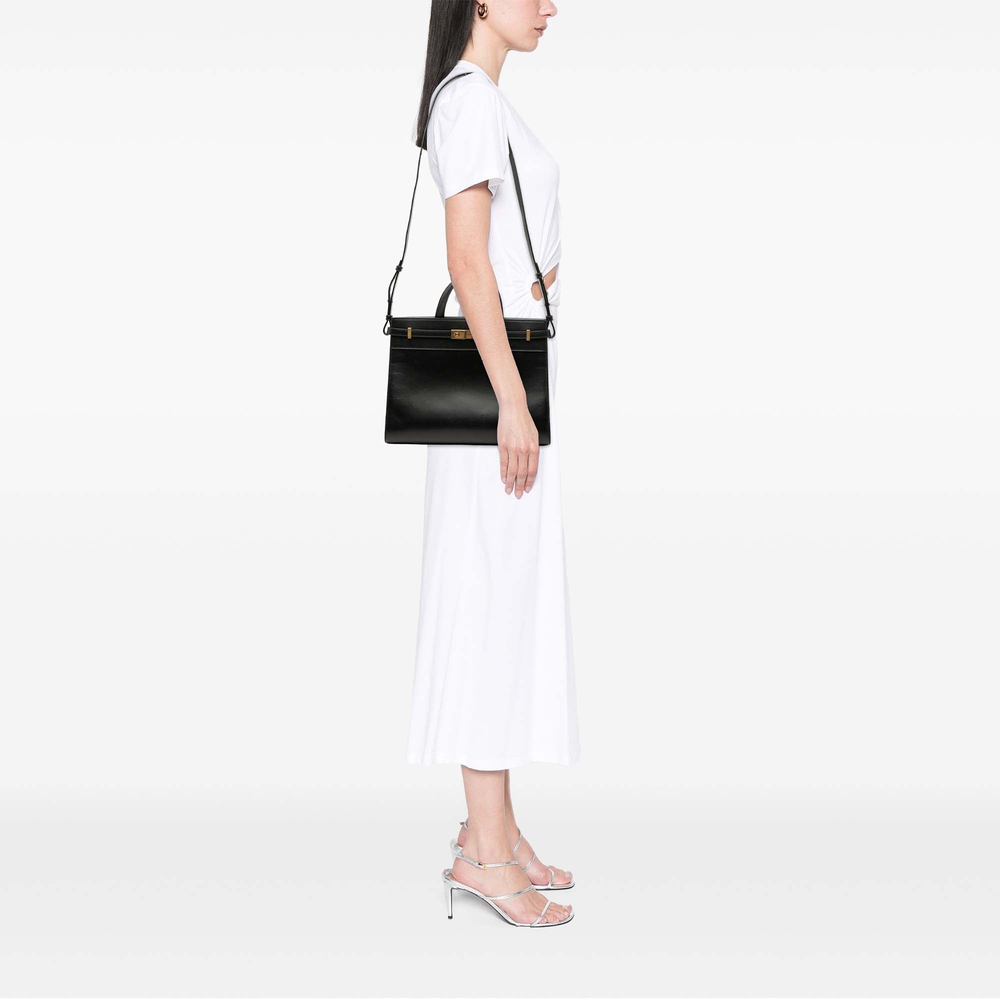 Saint Laurent Medium Smooth Cuir de veau Manhattan Shopper Cabas