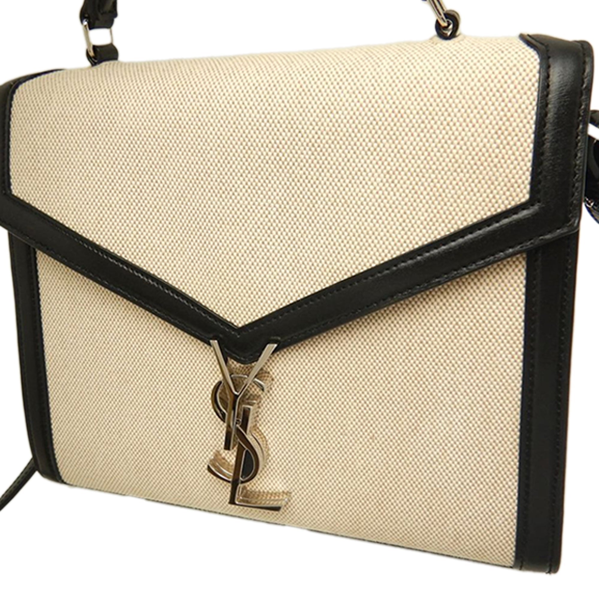 Saint Laurent Medium Toile Cassandra sac à anse supérieure