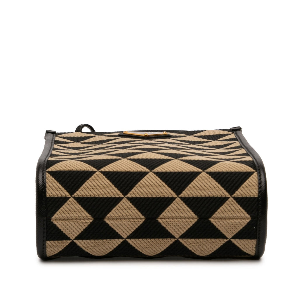 Prada Mini brodé Jacquard Symbole Triangolo Sac