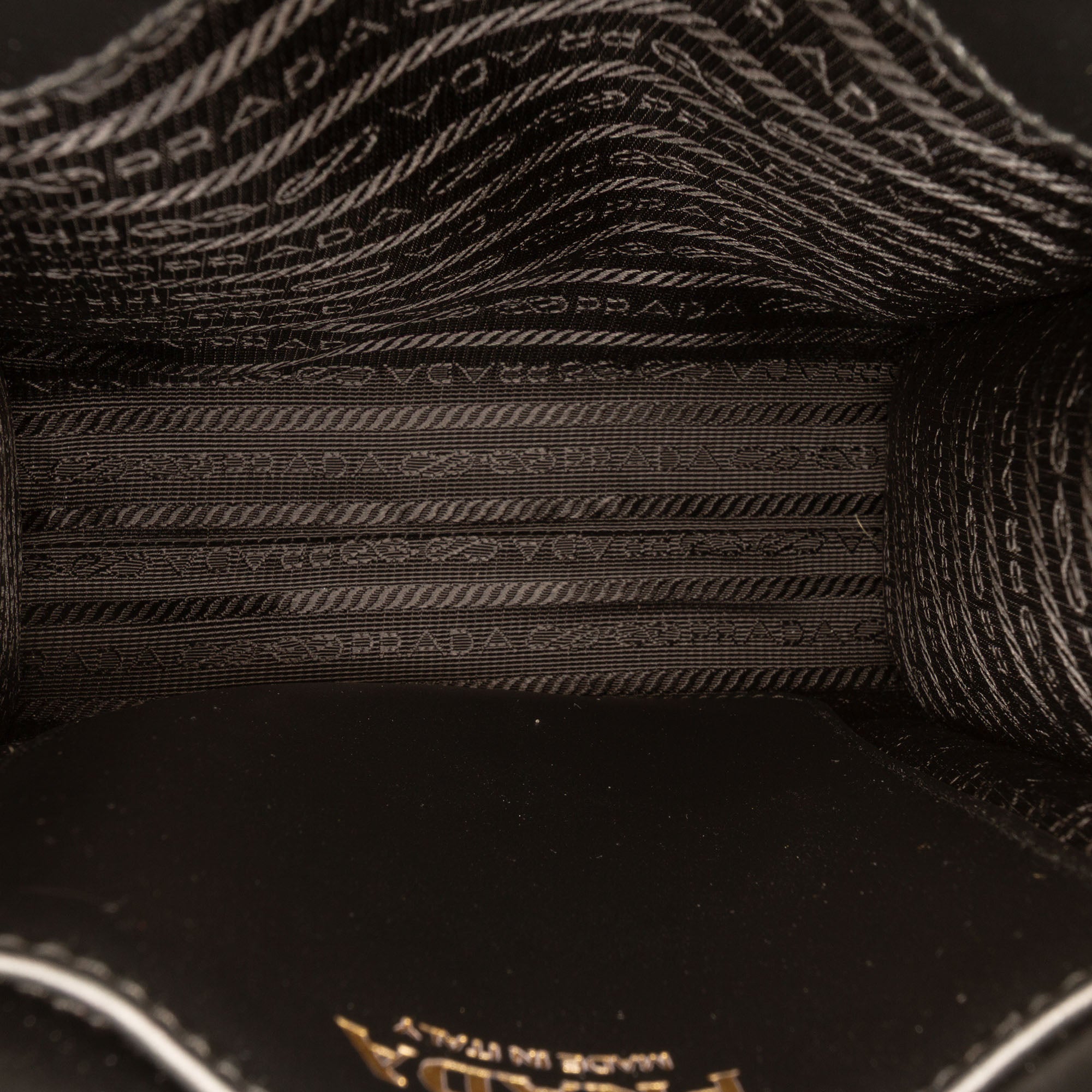 Prada Mini brodé Jacquard Symbole Triangolo Sac