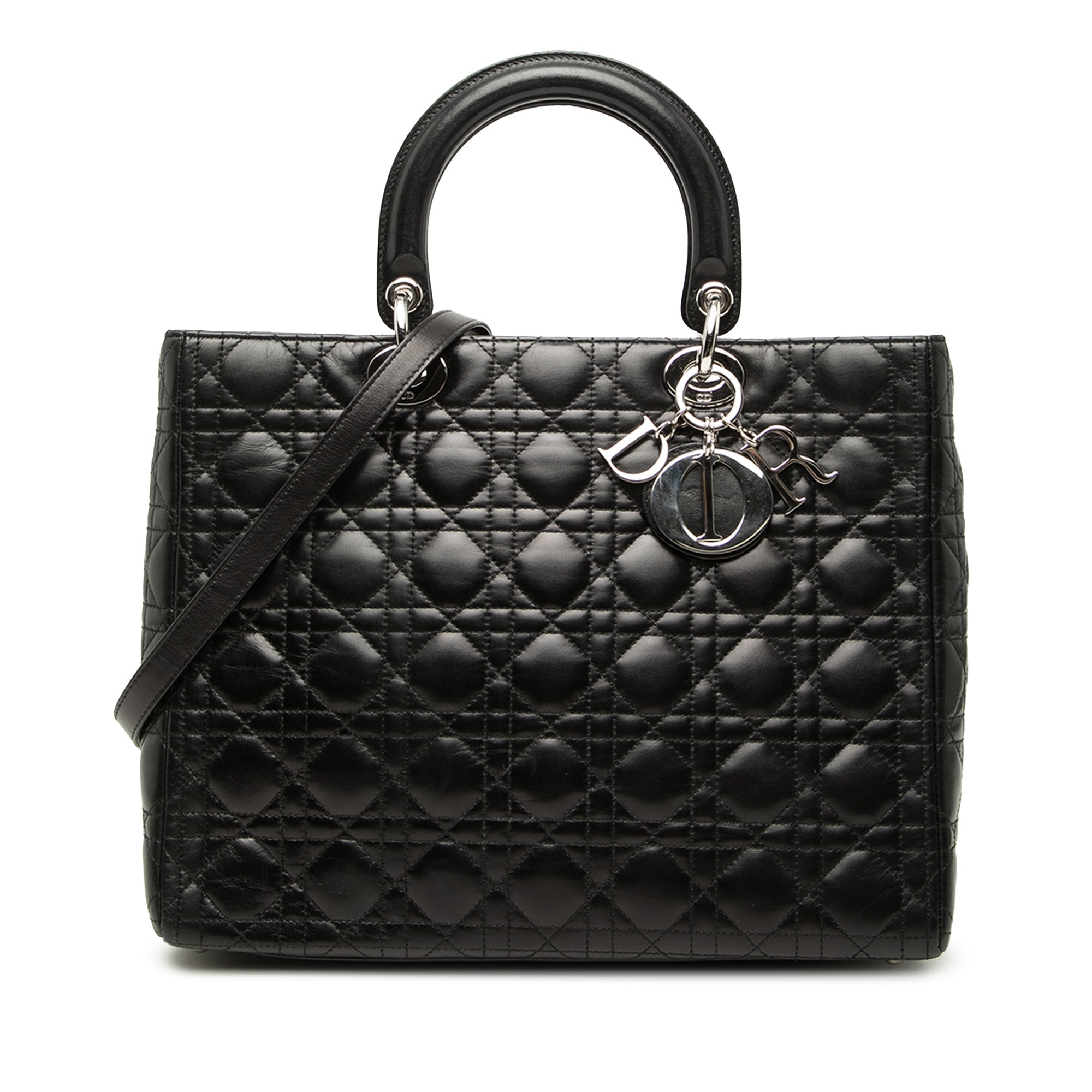 Dior Large Cuir d’agneau Cannage Lady Dior