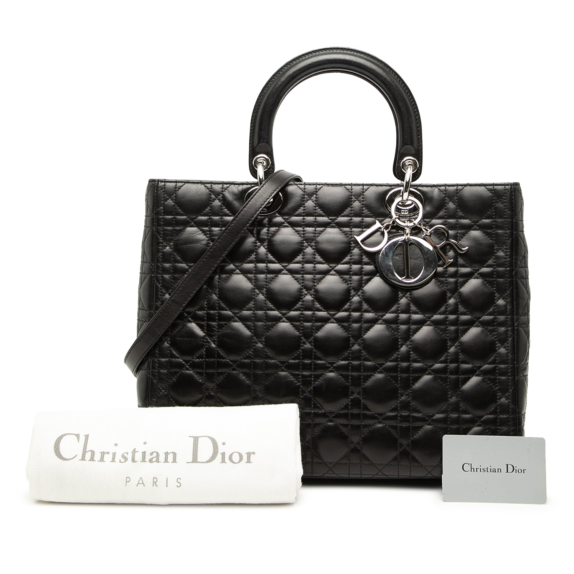 Dior Large Cuir d’agneau Cannage Lady Dior