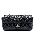 Chanel Matelassé Cuir verni East West Simple rabat