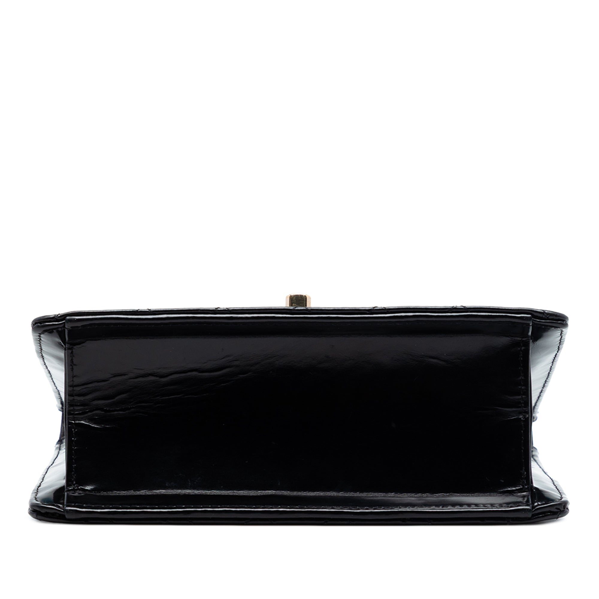 Chanel CC Matelassé Cuir verni Square à rabat