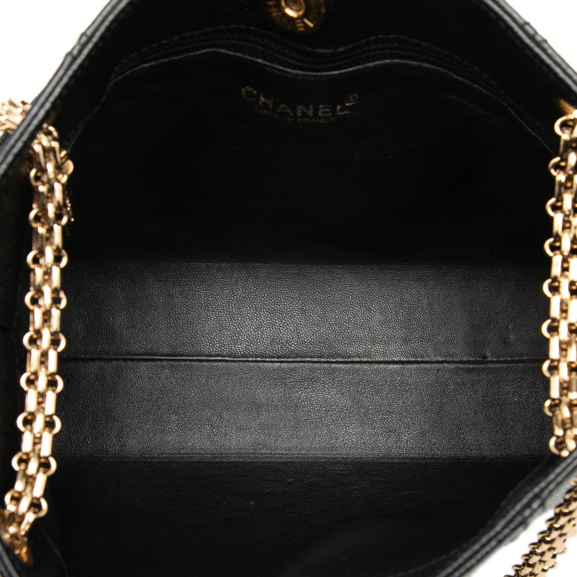 Chanel CC Caviar Chain Shopping Cabas