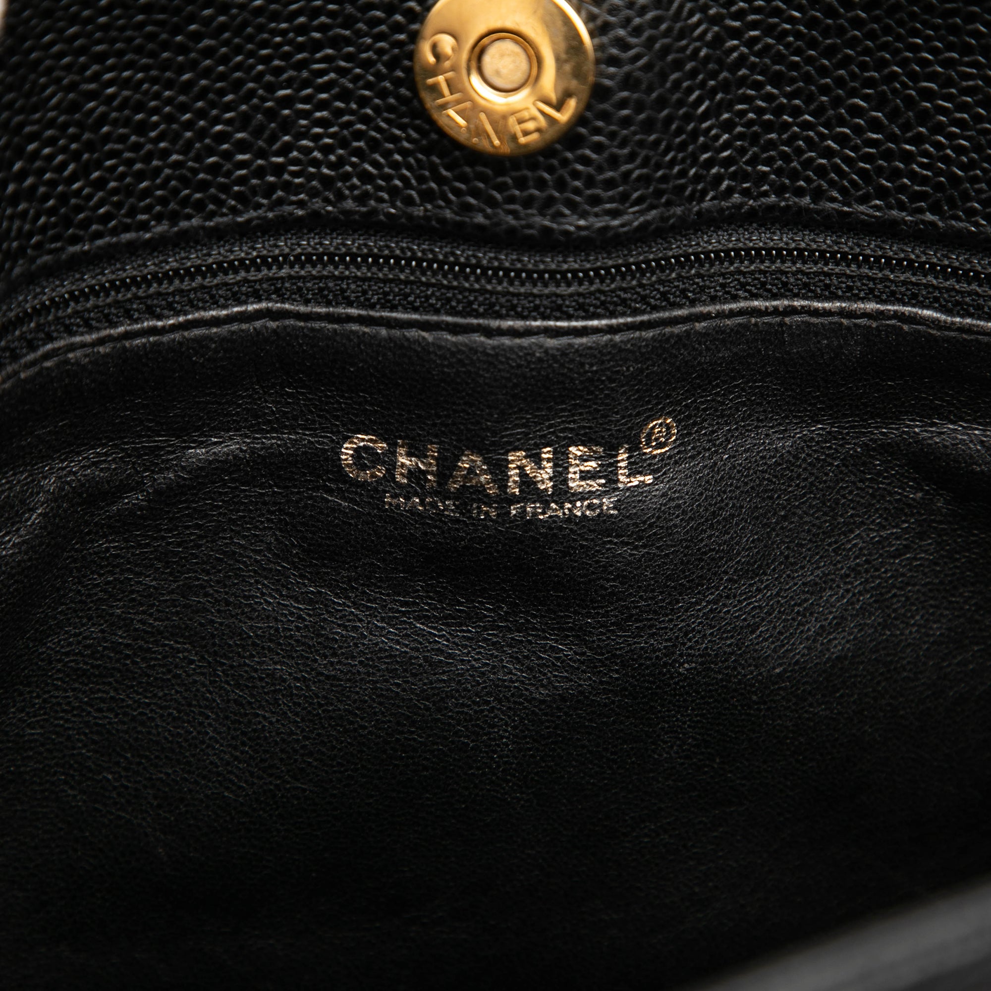 Chanel CC Caviar Chain Shopping Cabas