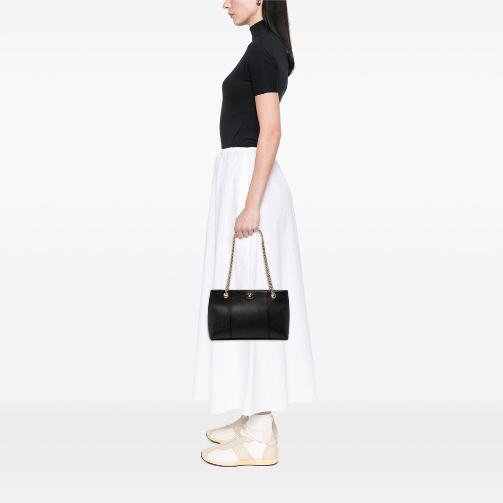 Chanel CC Caviar Chain Shopping Cabas