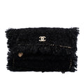 Chanel Paris Cosmopolite Tweed Fringe Pochette