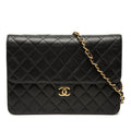 Chanel Medium CC Matelassé Cuir d’agneau Simple rabat