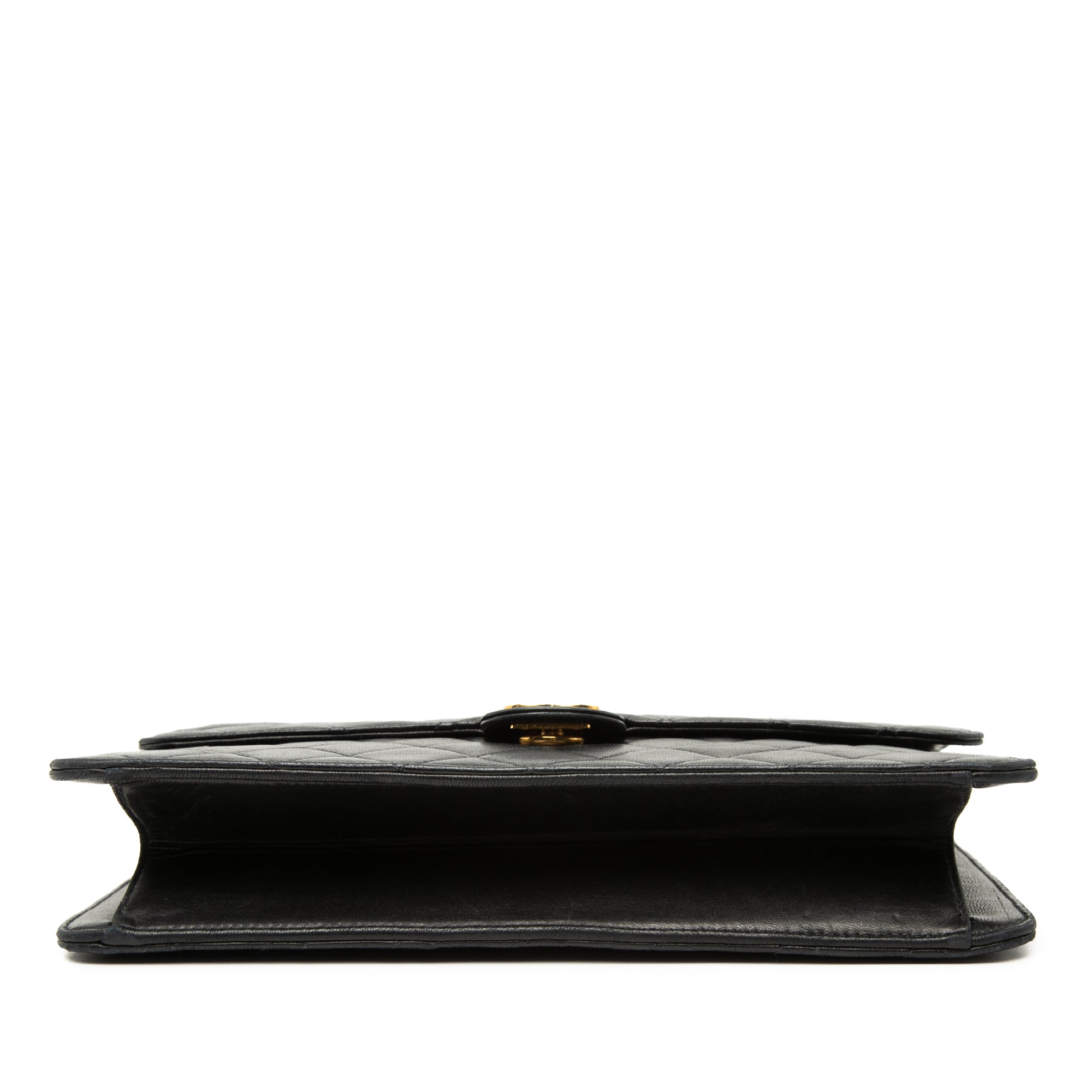 Chanel Medium CC Matelassé Cuir d’agneau Simple rabat