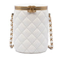 Chanel Small Matelassé Cuir d’agneau Crown Boîte Sac
