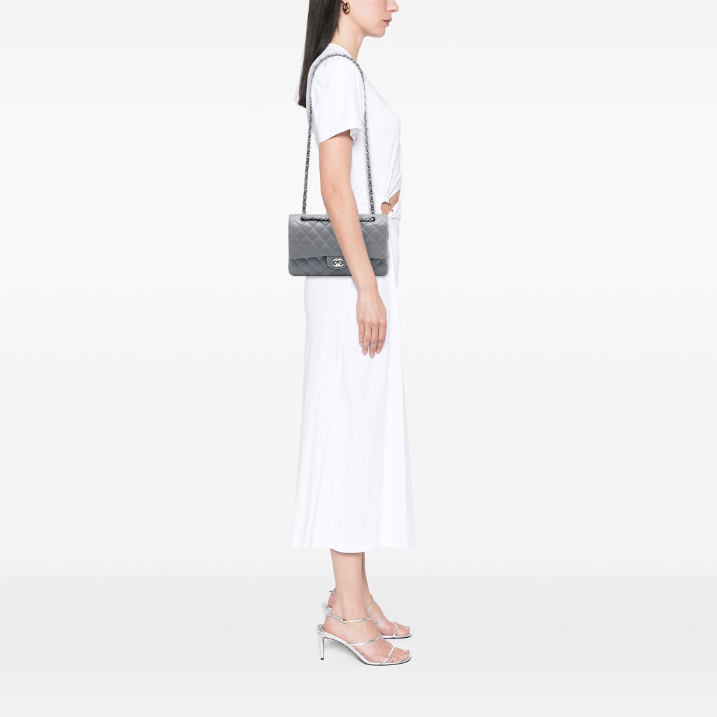 Chanel Medium Classic Cuir d’agneau Double rabat