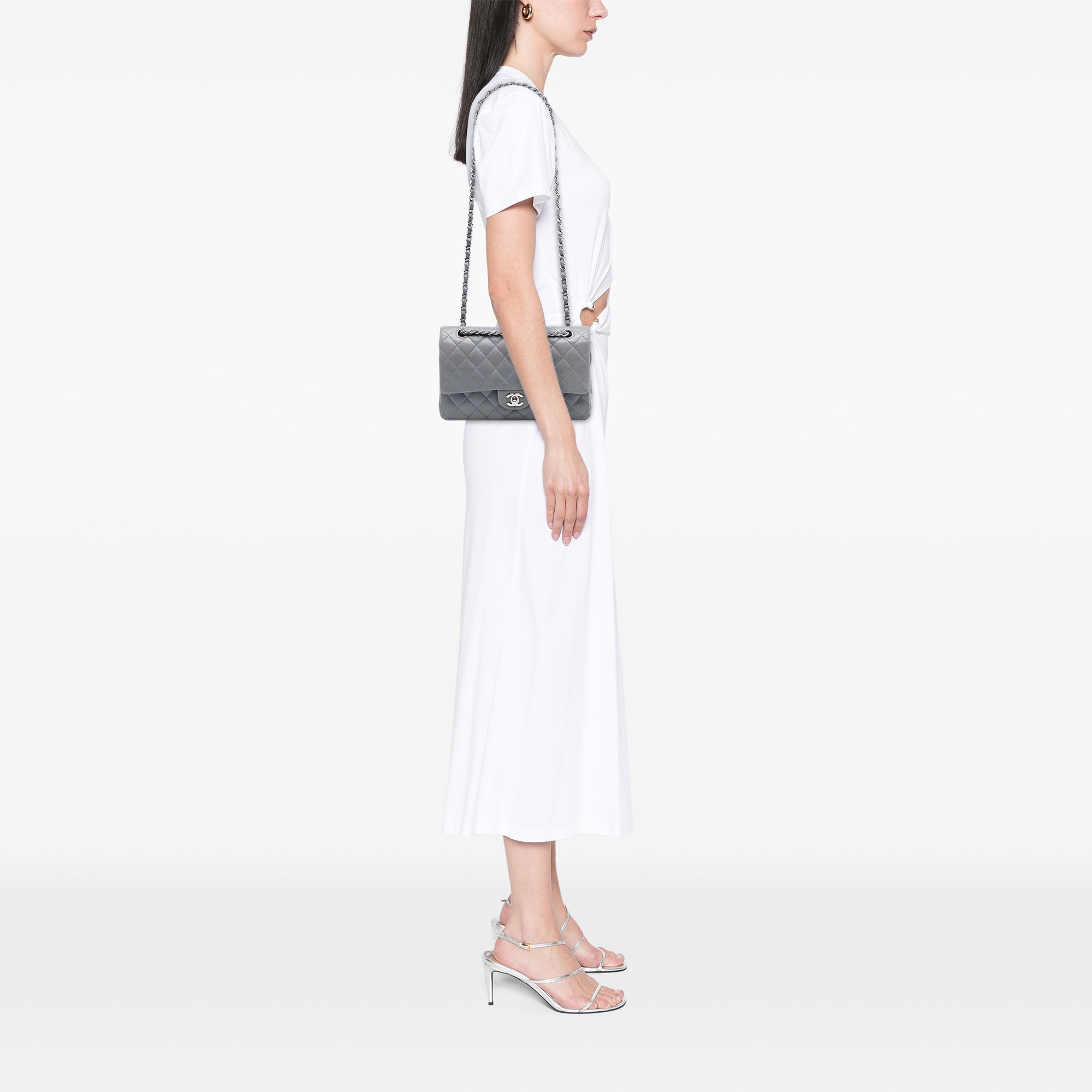 Chanel Medium Classic Cuir d’agneau Double rabat