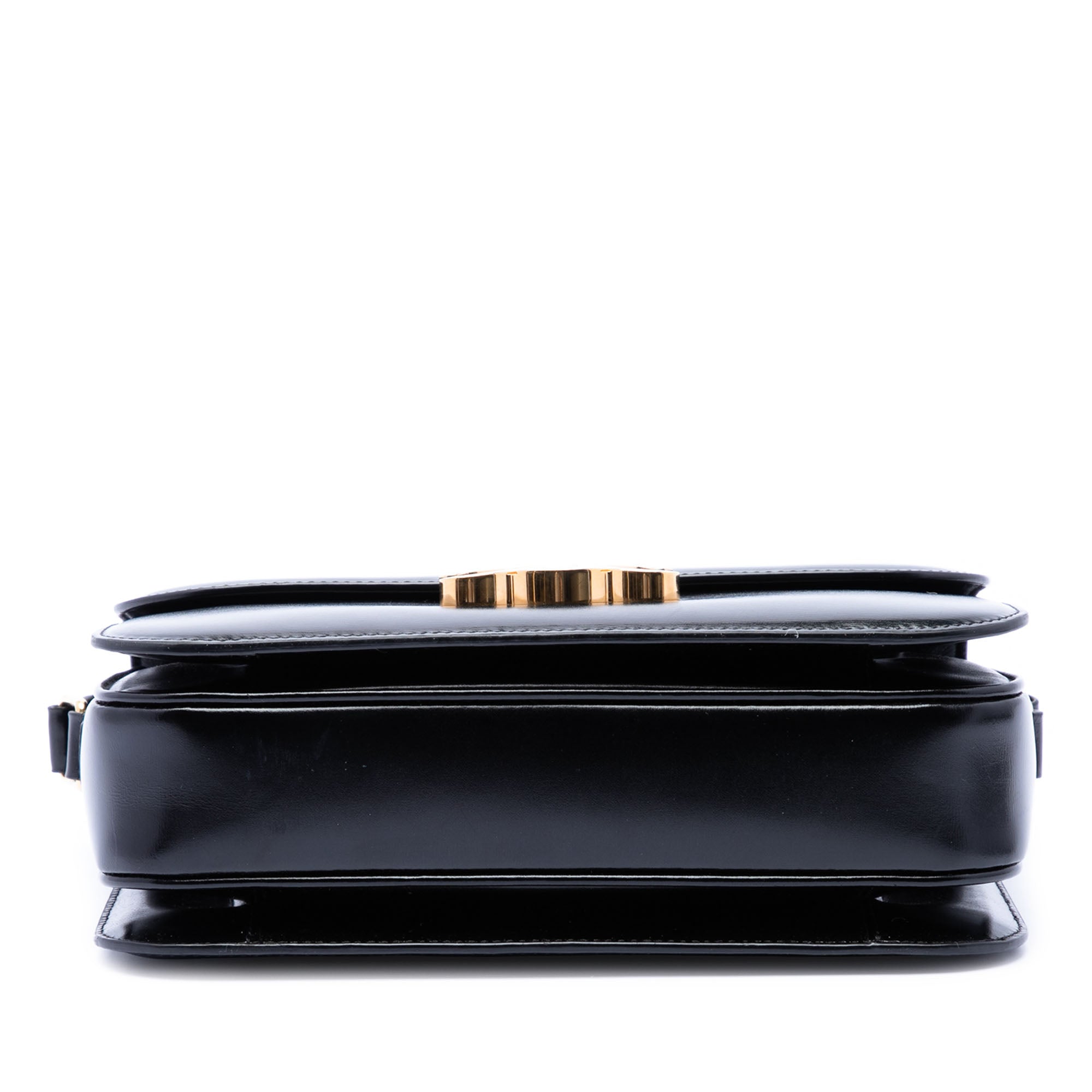 Celine Classique brillant Cuir de veau Triomphe Sac porté croisé