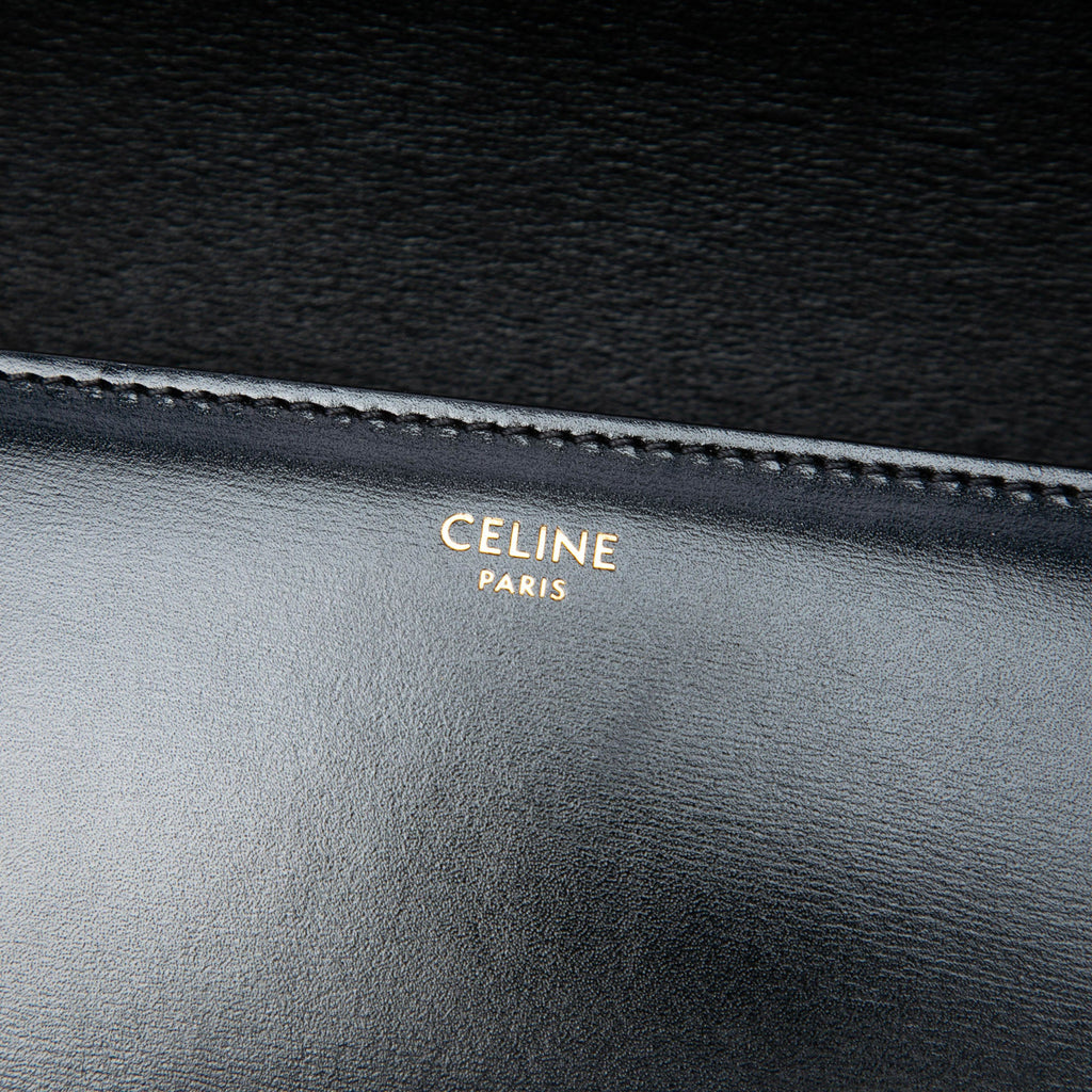Celine Classique brillant Cuir de veau Triomphe Sac porté croisé