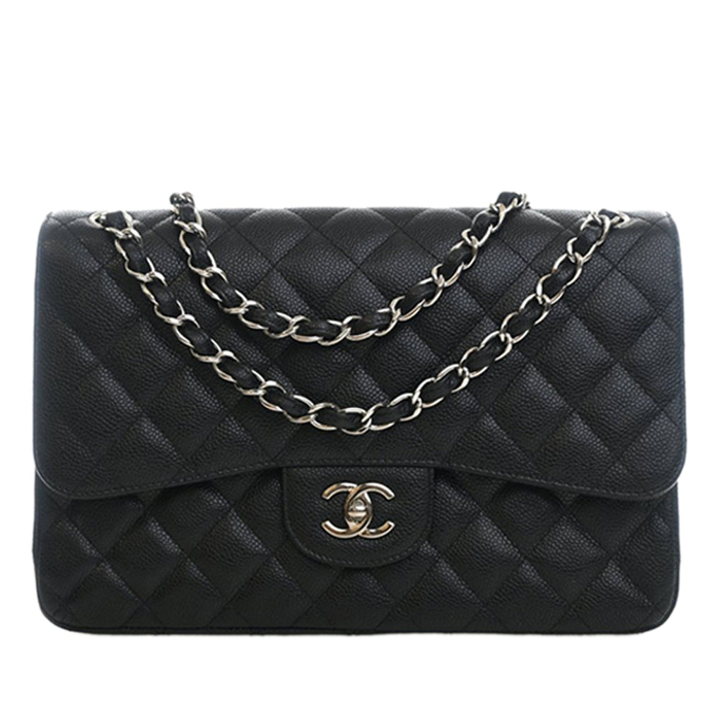 Chanel Jumbo Classic Caviar Double rabat