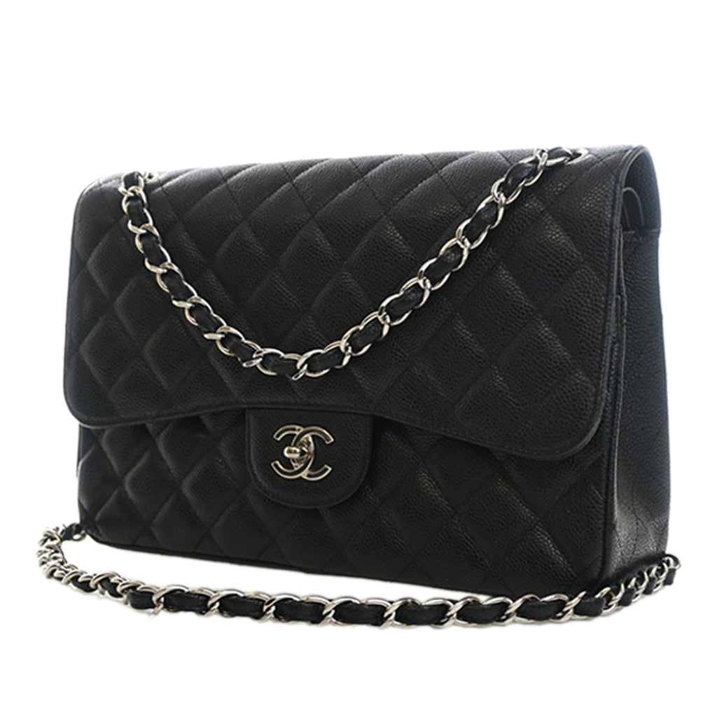 Chanel Jumbo Classic Caviar Double rabat