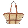 Celine Medium Raffia Gridded Classic Panier Cabas