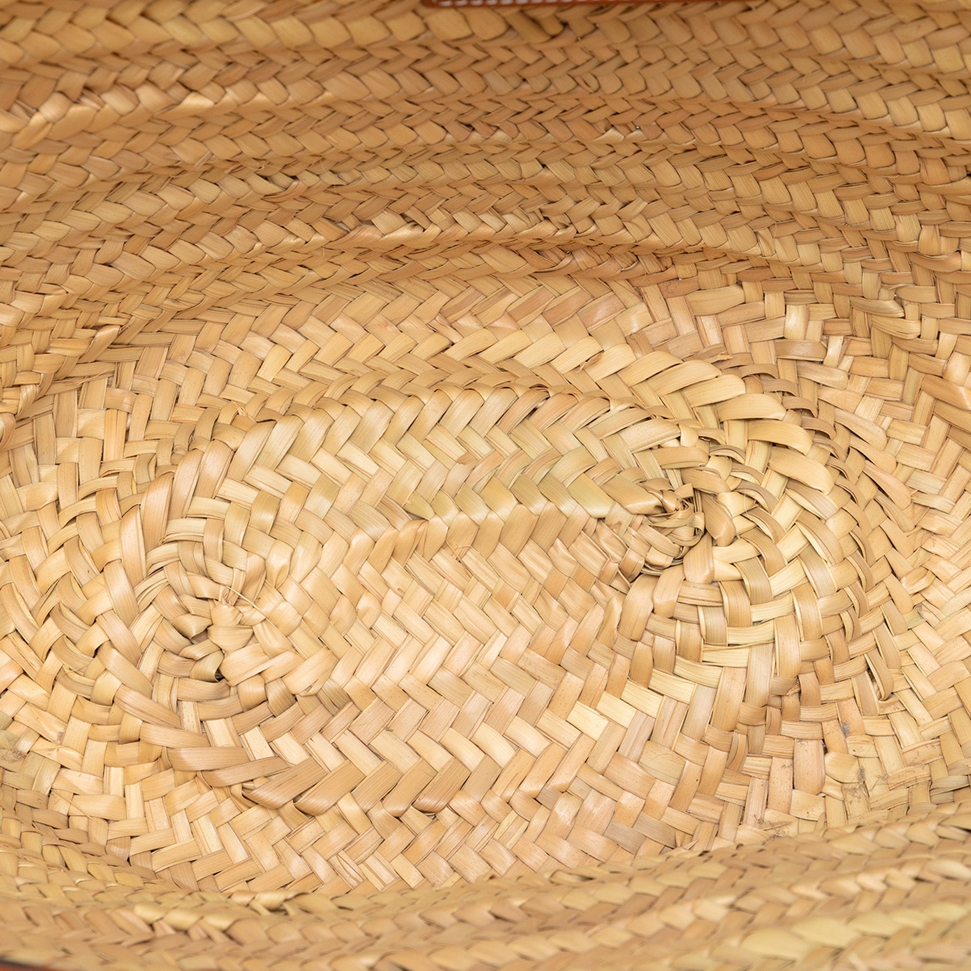 Celine Medium Raffia Gridded Classic Panier Cabas