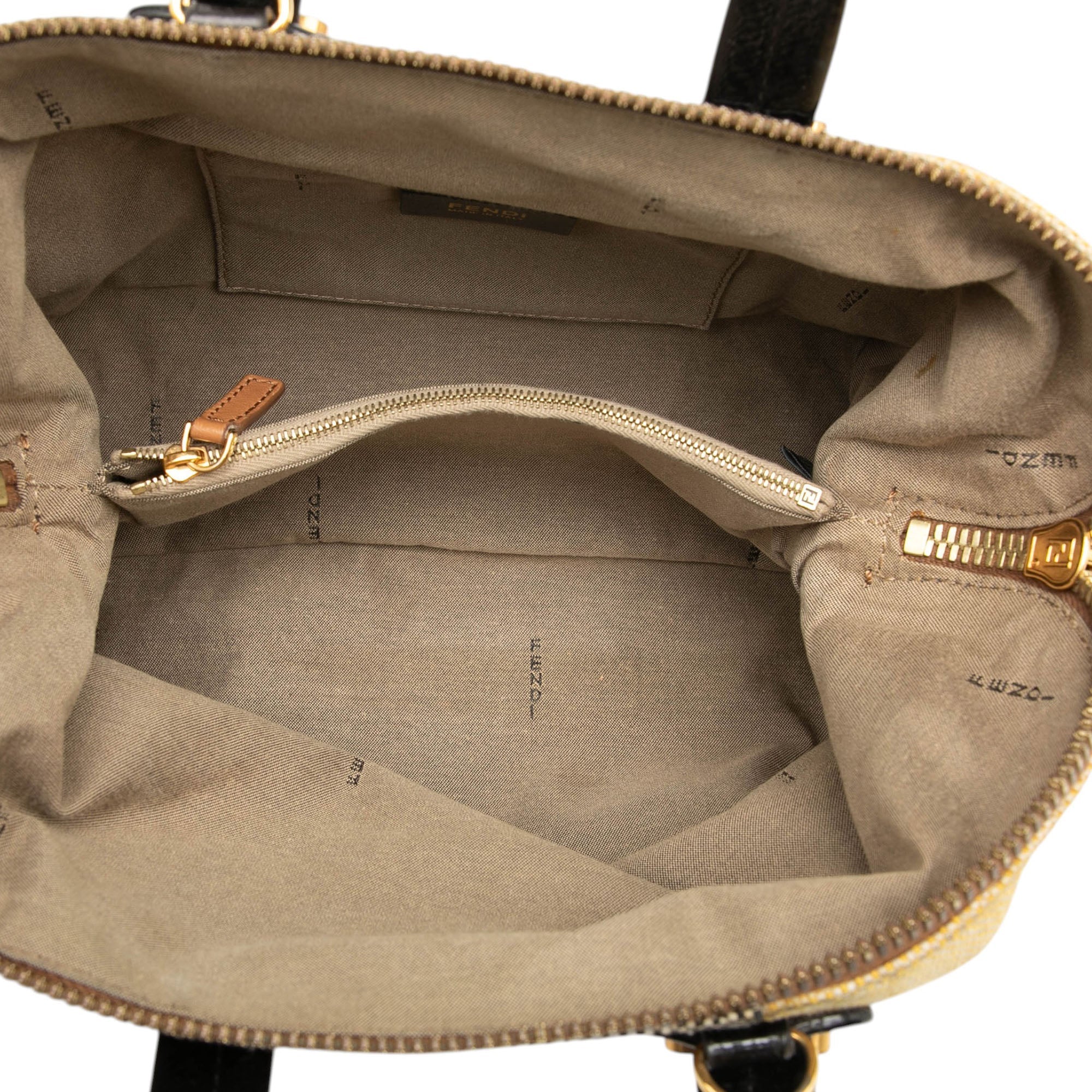 Fendi Mini Toile Colorblock Chameleon Sac