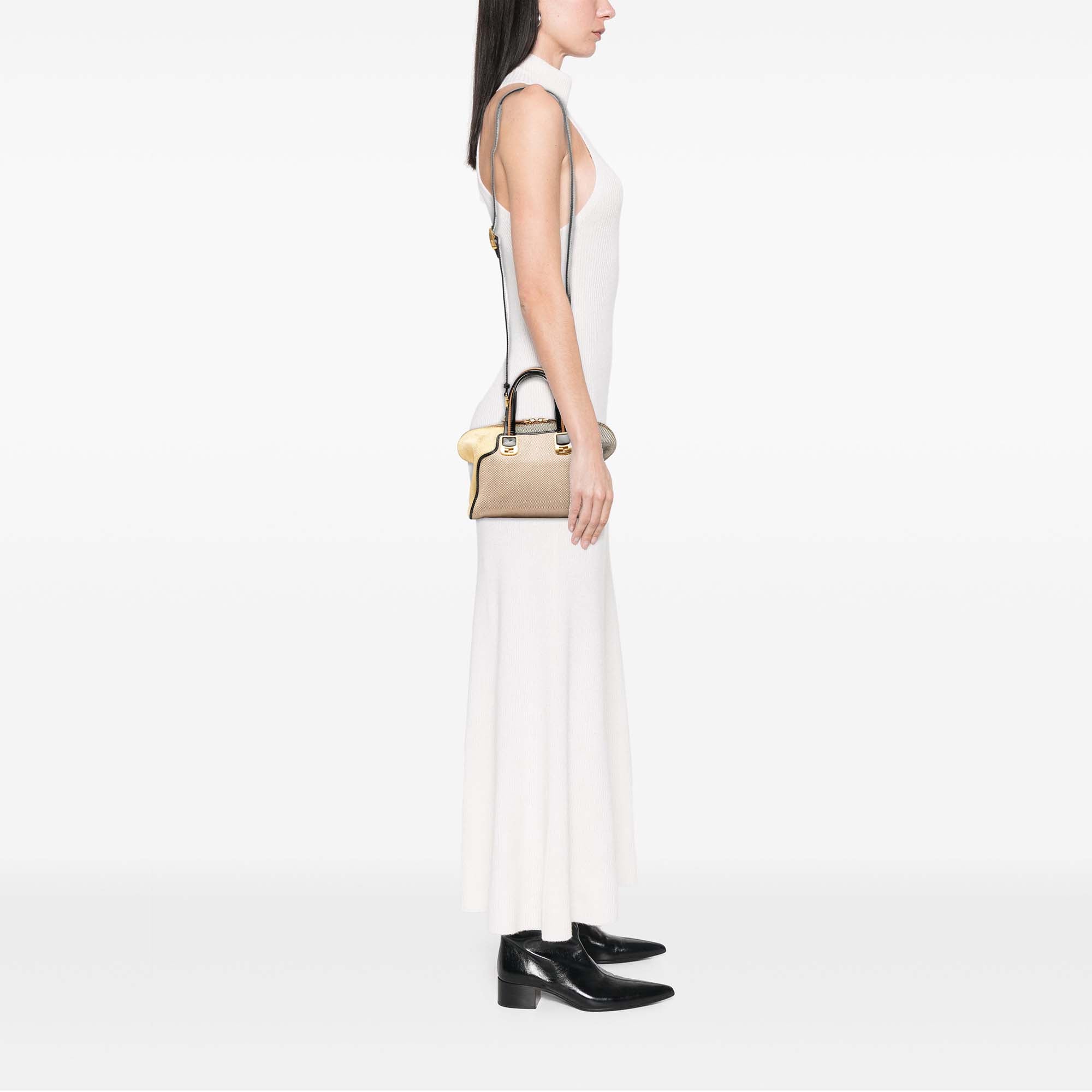 Fendi Mini Toile Colorblock Chameleon Sac