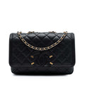 Chanel Small Matelassé Caviar CC Filigree à rabat
