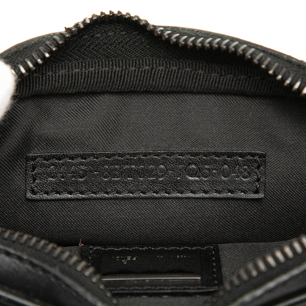 Fendi Mini Zucchino Toile Zip Sac porté croisé