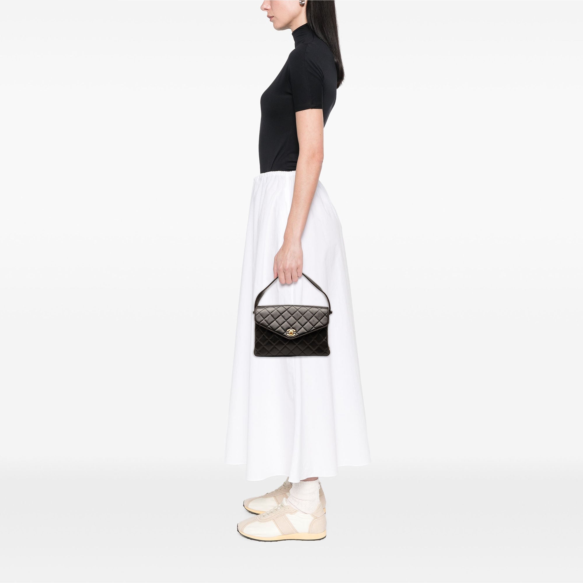 Chanel CC Matelassé Cuir d’agneau Sac à main
