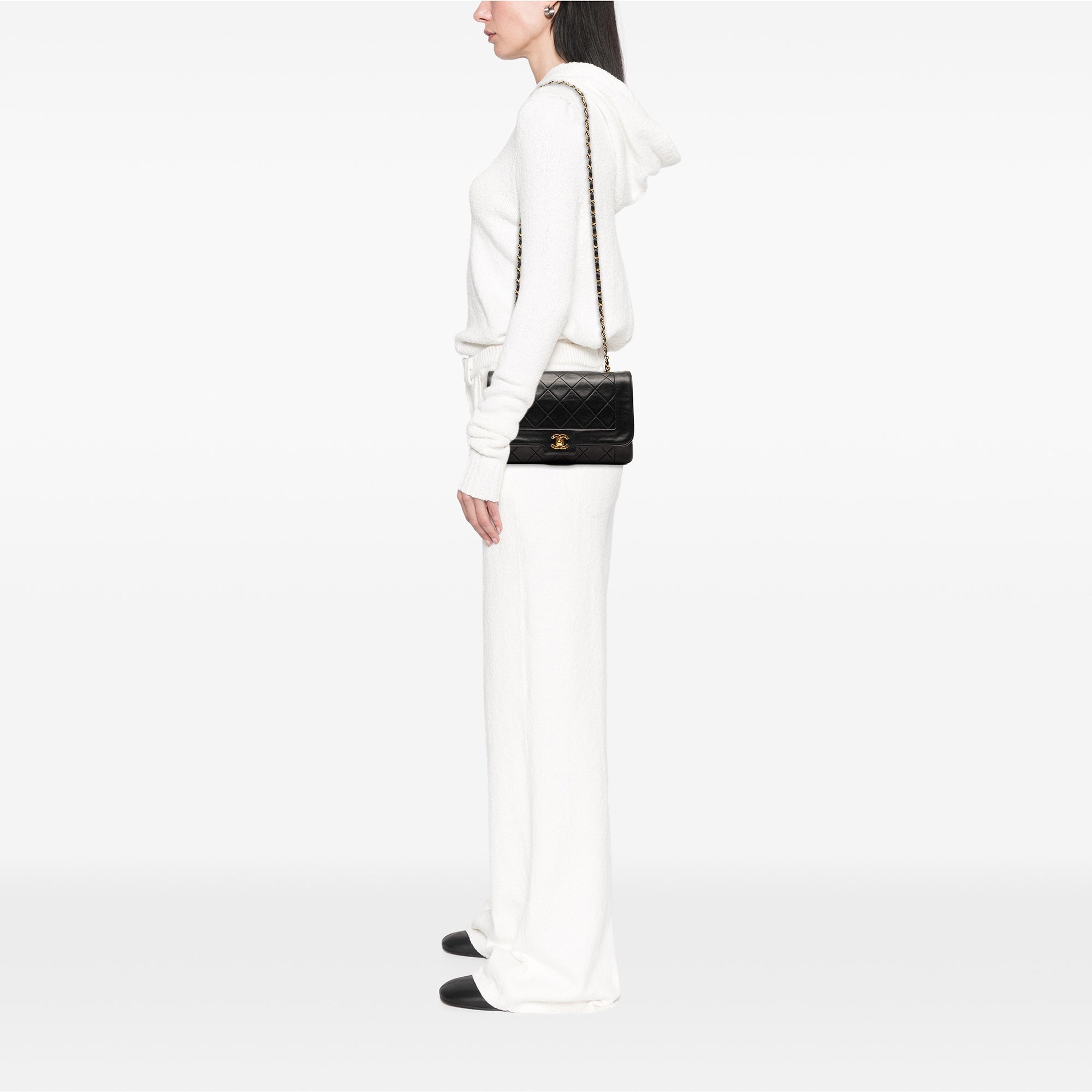 Chanel Medium Cuir d’agneau Diana Rabat intégral