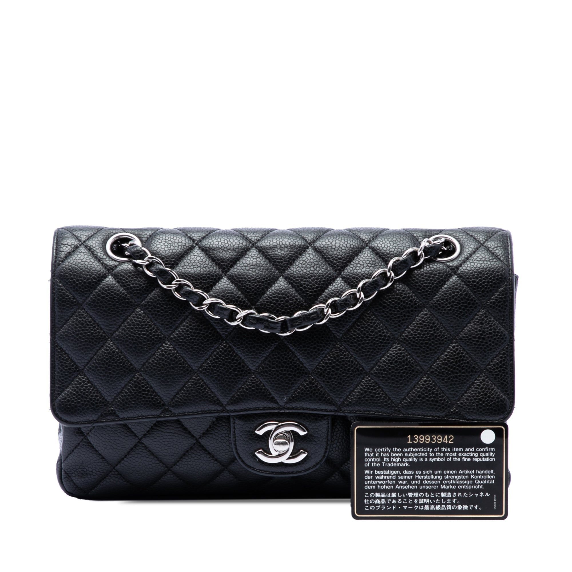 Chanel Medium Classic Caviar Double rabat