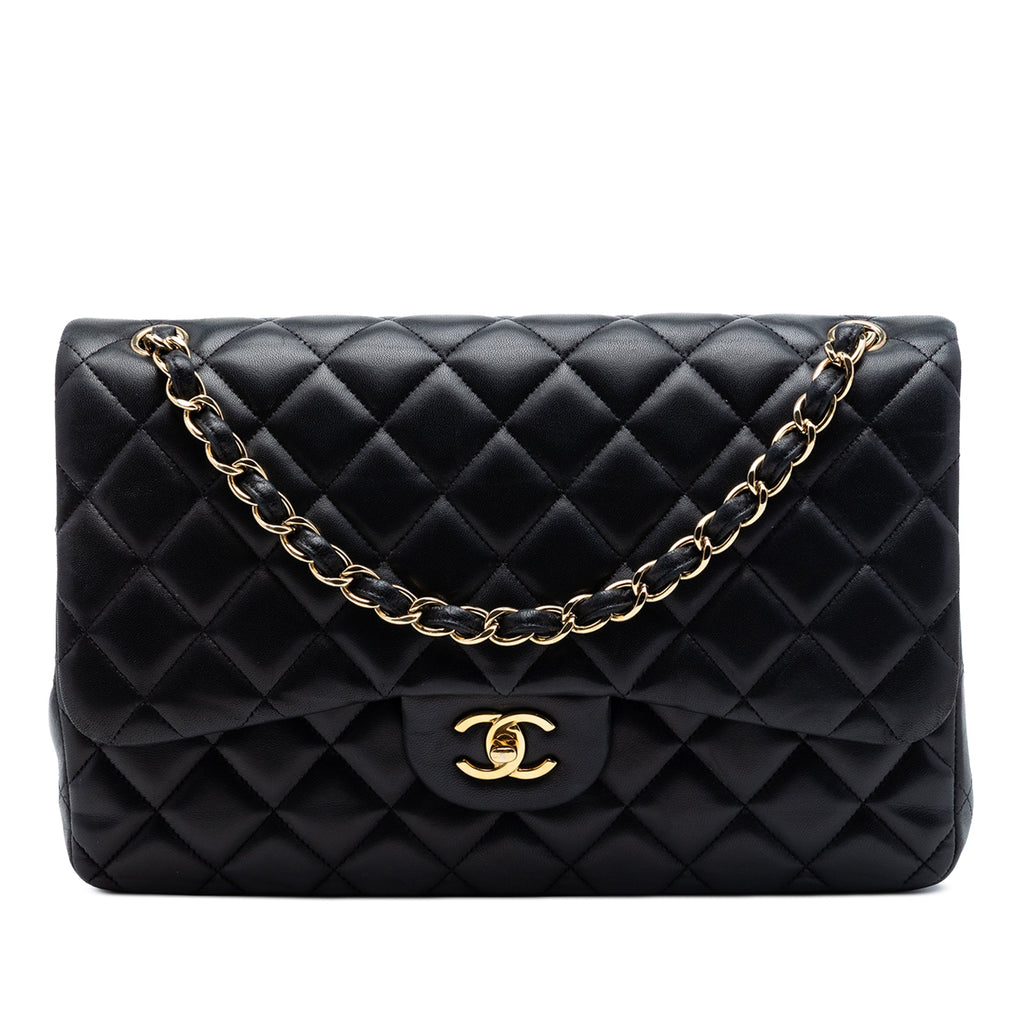 Chanel Jumbo Classic Cuir d’agneau Double rabat