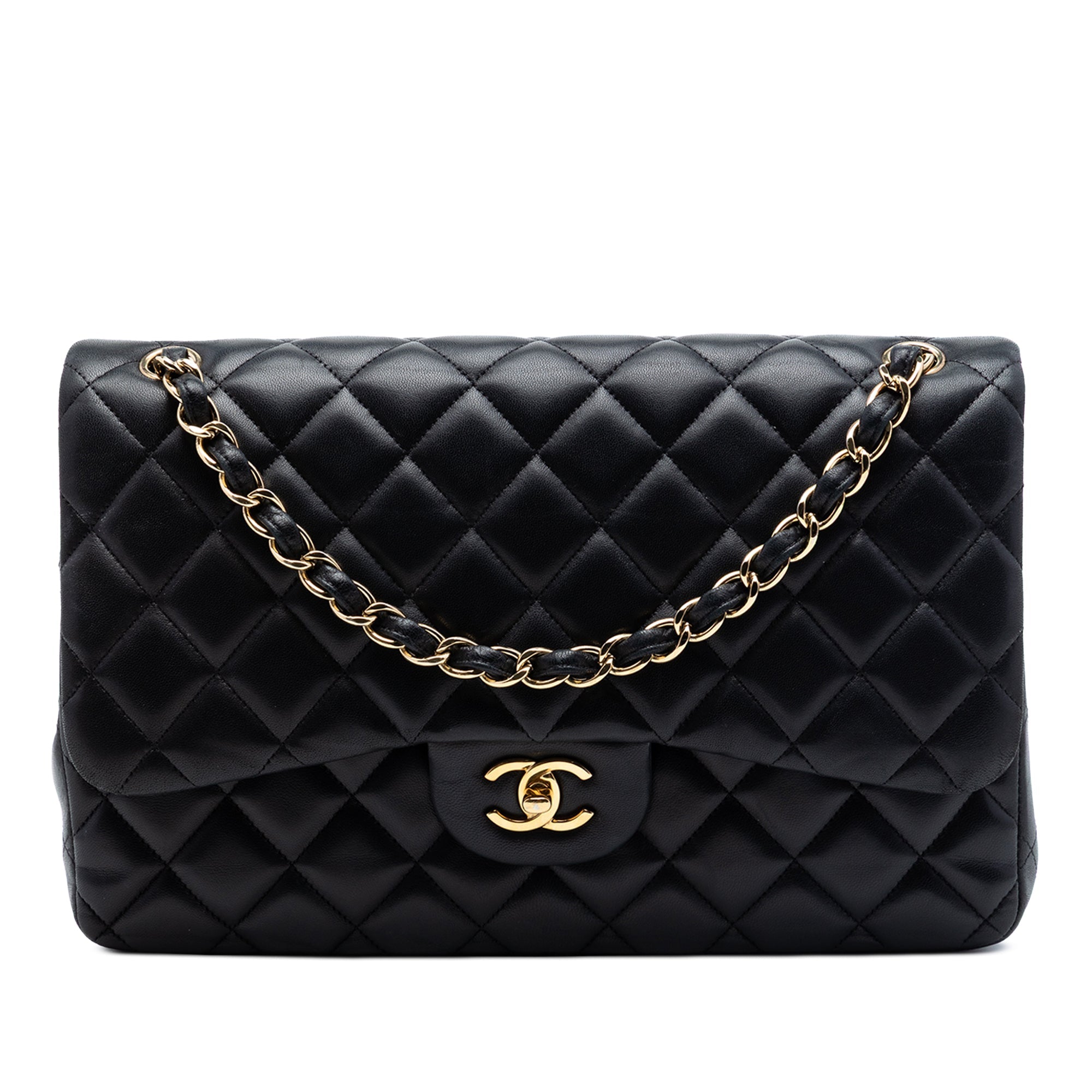 Chanel Jumbo Classic Cuir d’agneau Double rabat