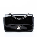 Chanel Mini Rectangular Classic Pure Cuir verni Simple rabat