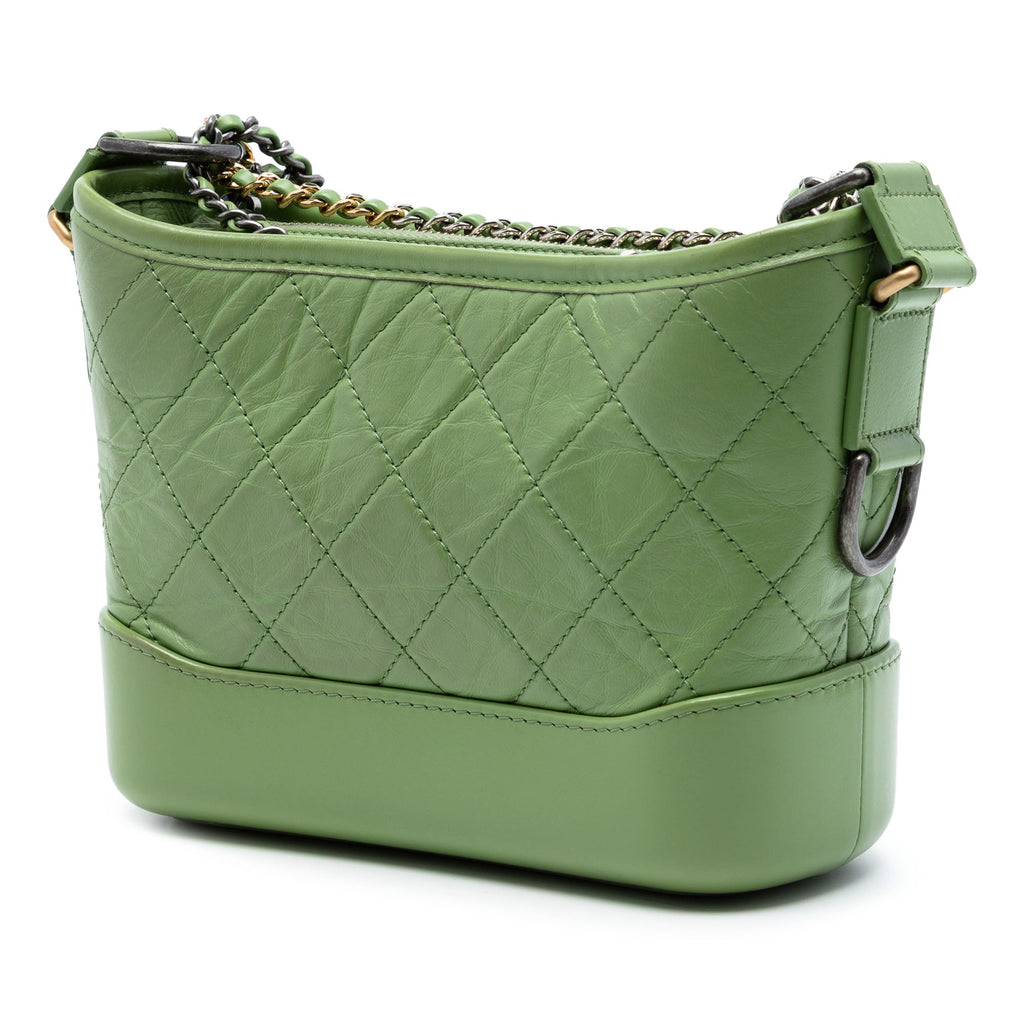 Chanel Small Matelassé vieilli Cuir de veau Gabrielle Hobo