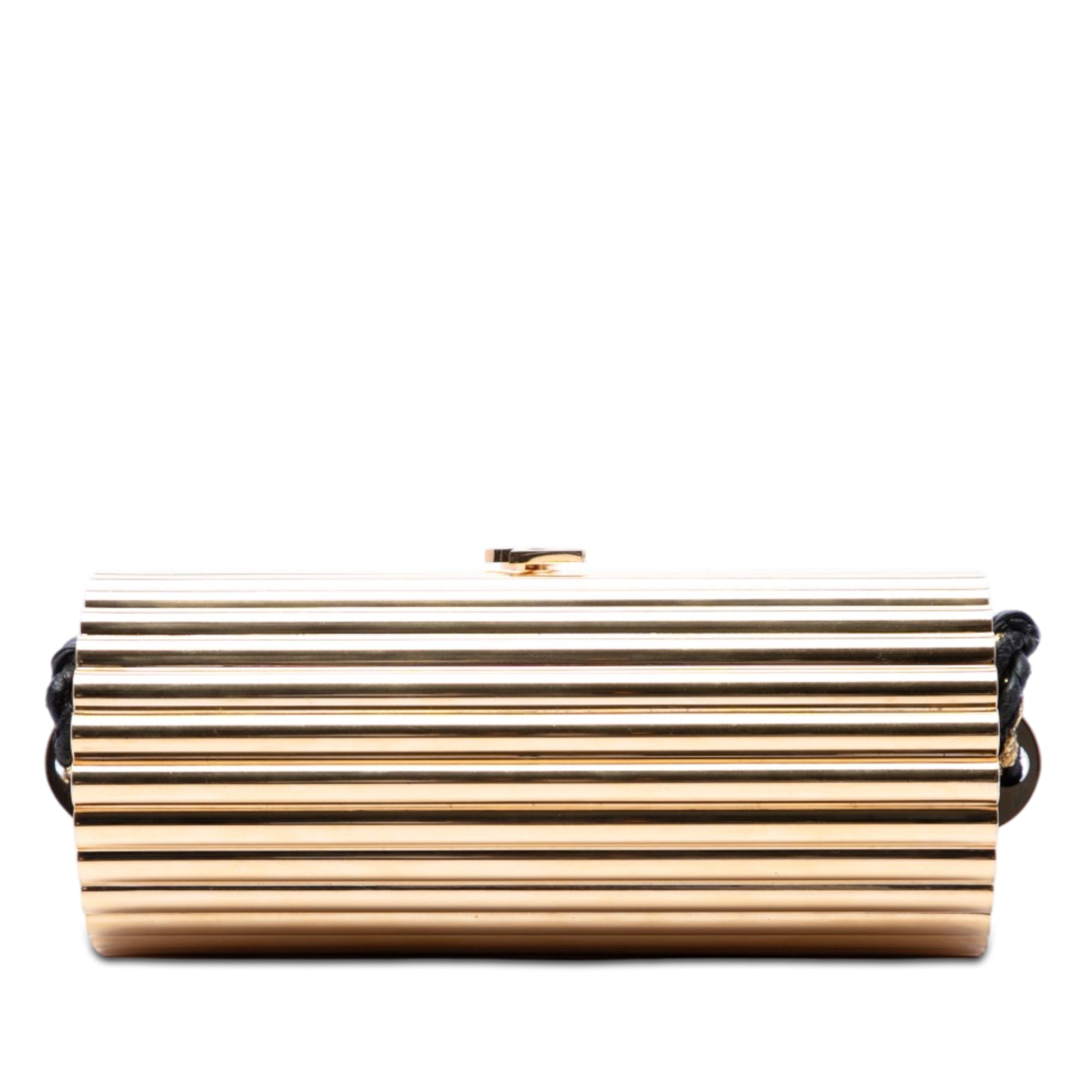 Saint Laurent Ribbed Acrylic et Cuir d’agneau Fringe Monogram Opium Boîte Sac
