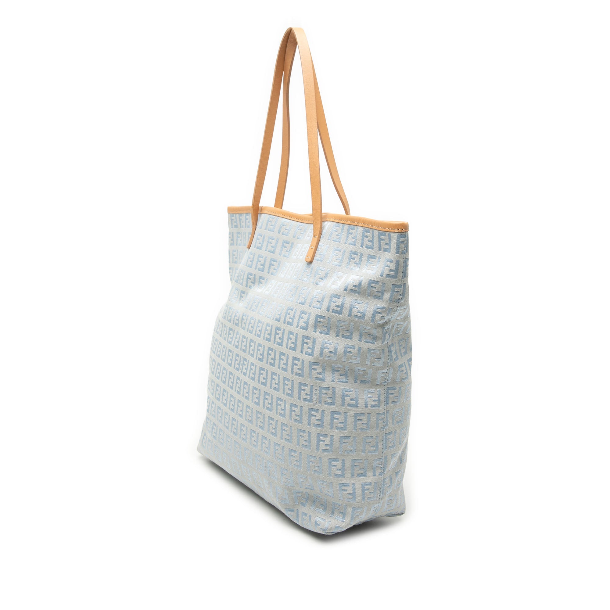Fendi Small Zucchino Toile Roll Cabas