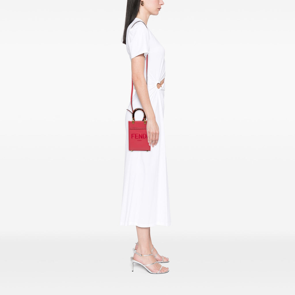 Fendi Mini Cuir Sunshine Shopper Cabas