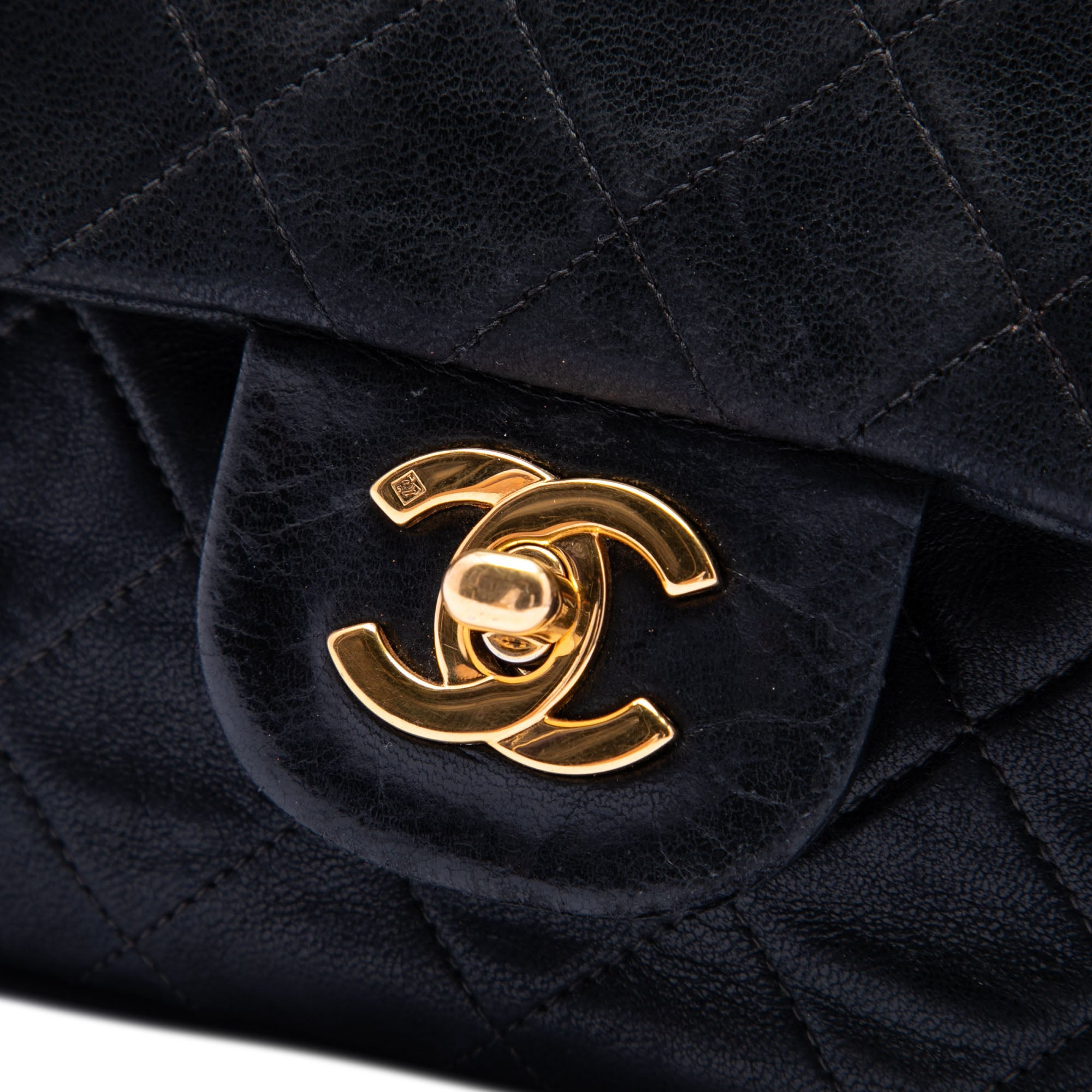Chanel Small Classic Cuir d’agneau Double rabat