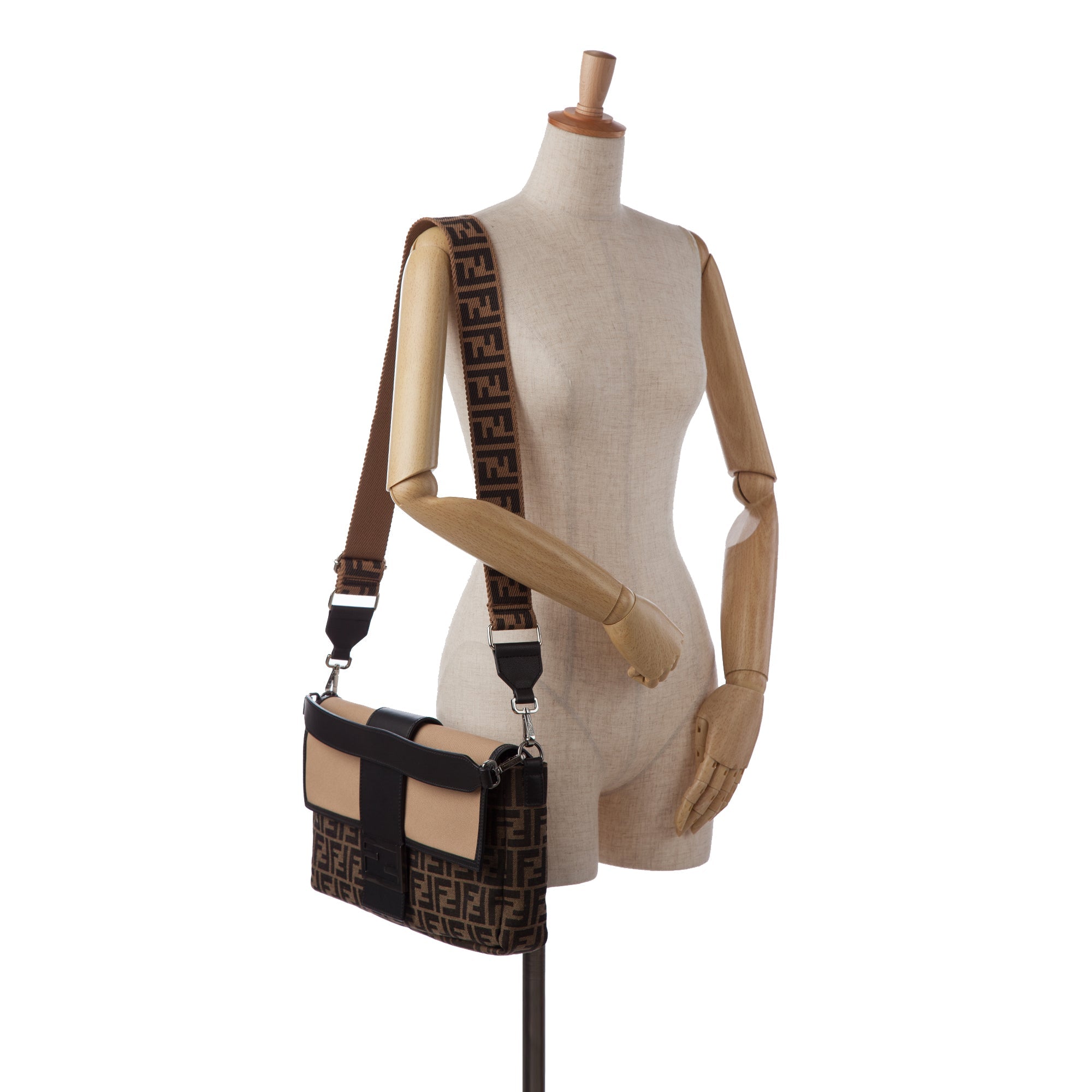 Fendi Large Zucca Toile Convertible Sac ceintureuette