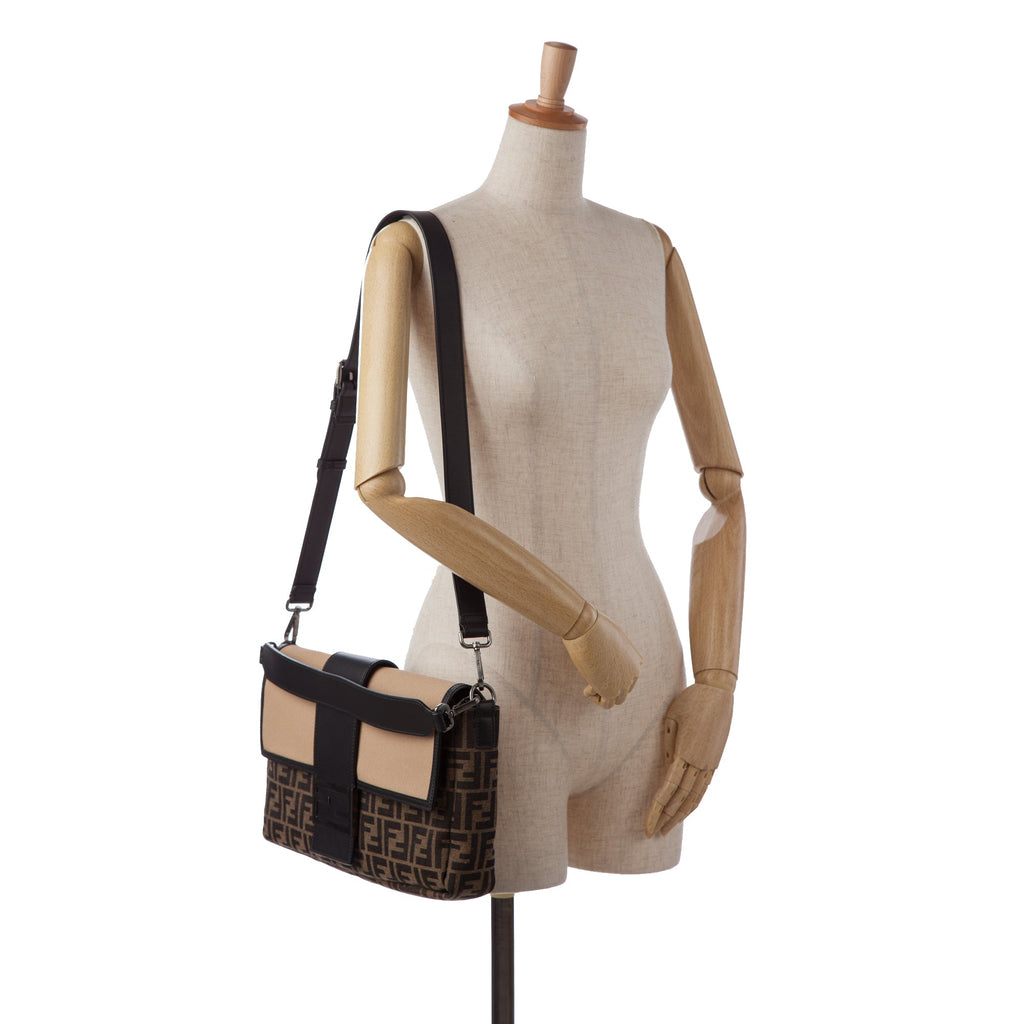 Fendi Large Zucca Toile Convertible Sac ceintureuette