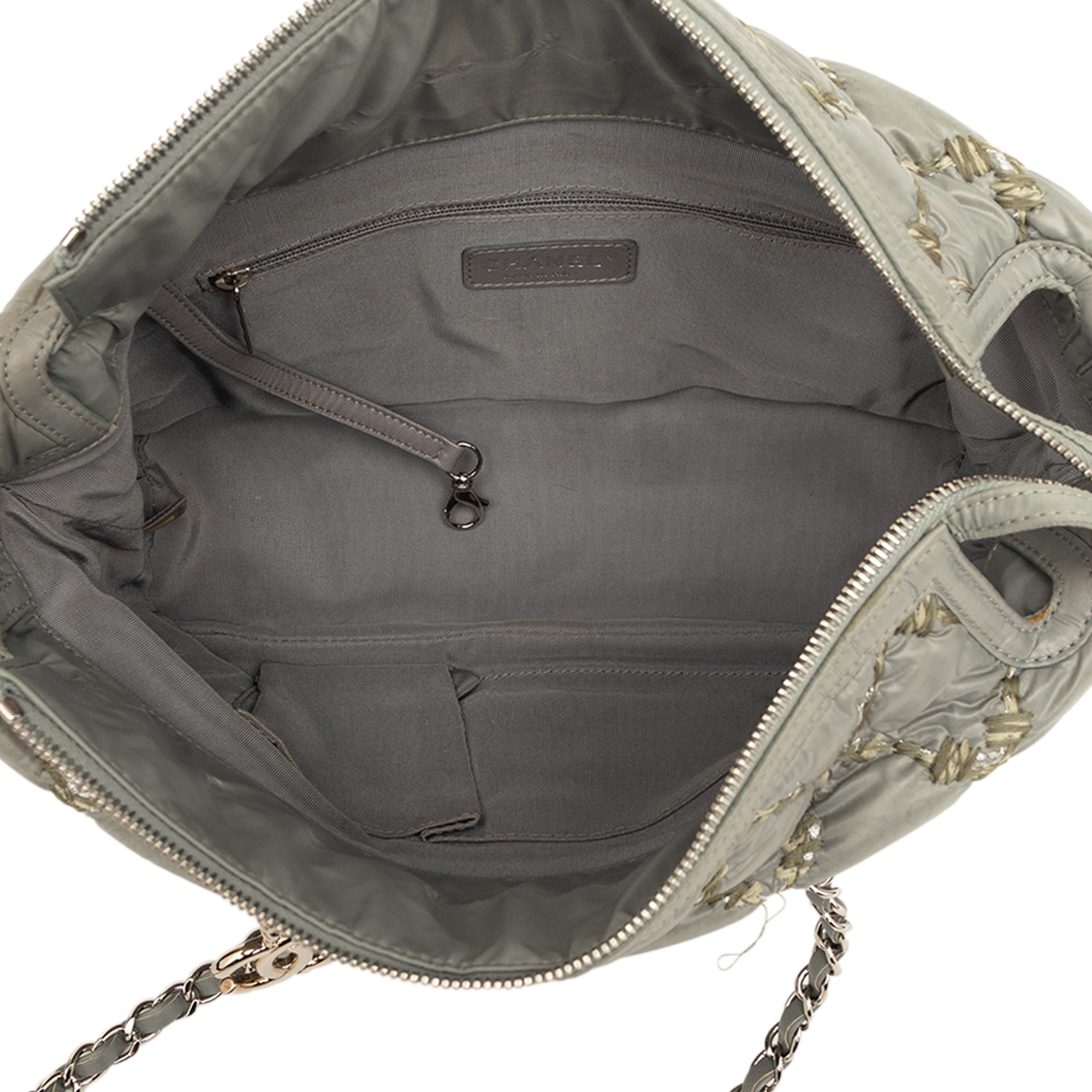 Chanel Paris Byzance Nylon Tweed On Stitch Cabas