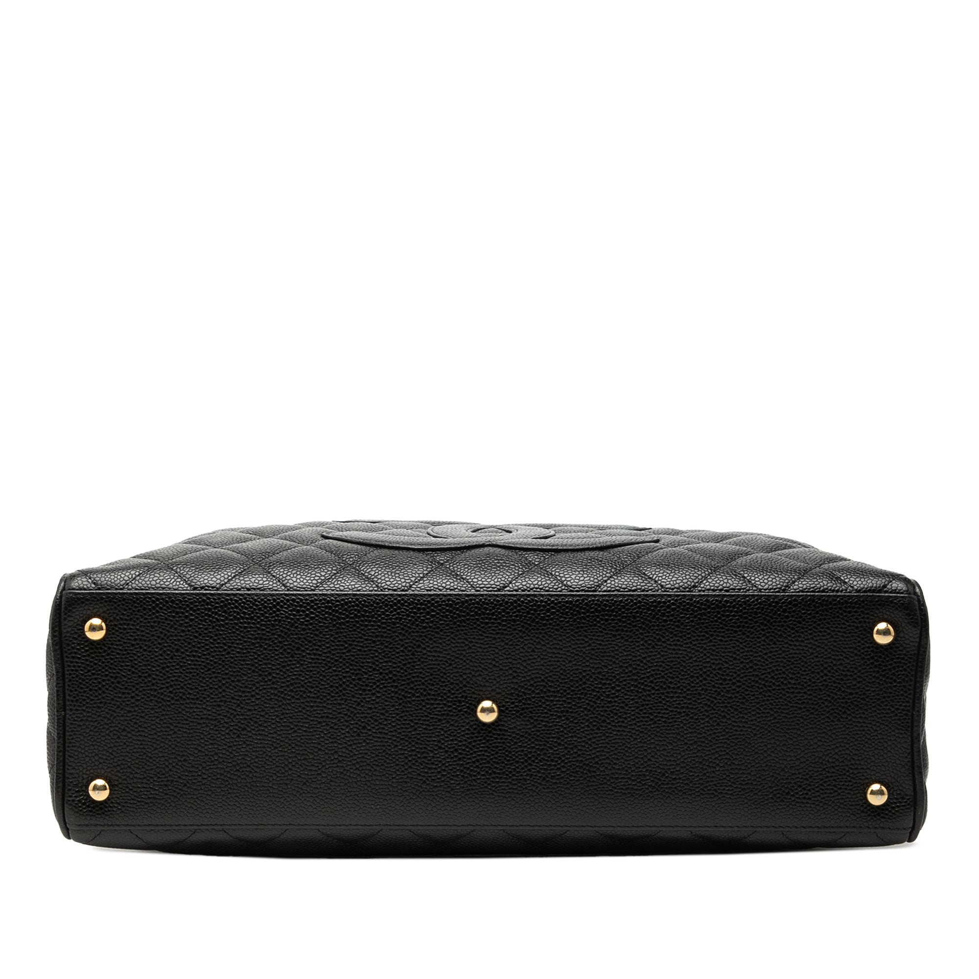Chanel Large CC Matelassé Caviar Bowler Sac