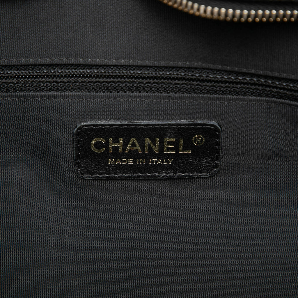 Chanel Large CC Matelassé Caviar Bowler Sac