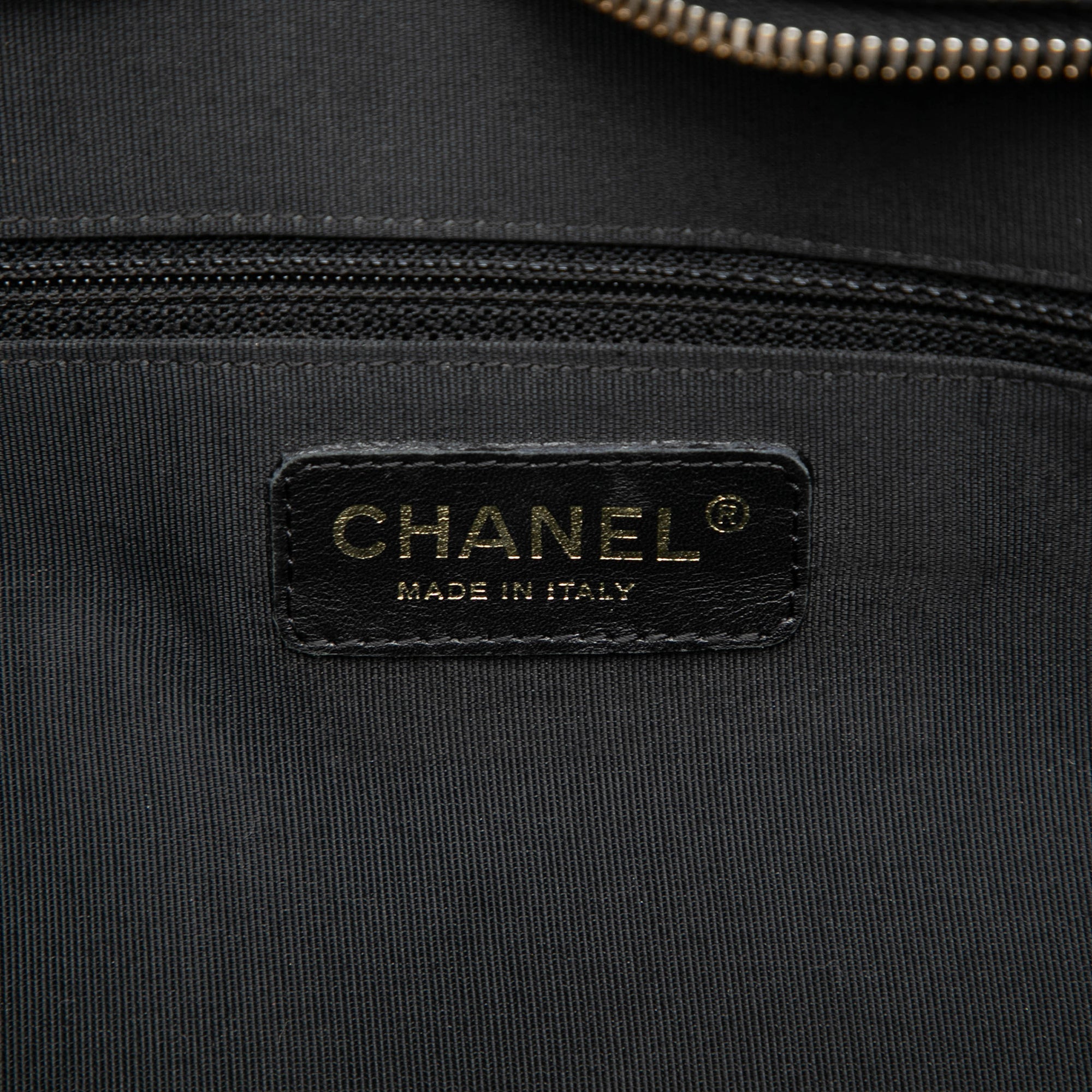 Chanel Large CC Matelassé Caviar Bowler Sac