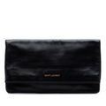 Saint Laurent Cuir Letters Fold Over Pochette